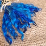 Blue Mix White Faced Dartmoor wool locks 10g Blue Mix White Faced Dartmoor wool locks 10g