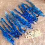 Blue Mix White Faced Dartmoor wool locks 10g Blue Mix White Faced Dartmoor wool locks 10g