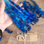 Blue Mix White Faced Dartmoor wool locks 10g Blue Mix White Faced Dartmoor wool locks 10g