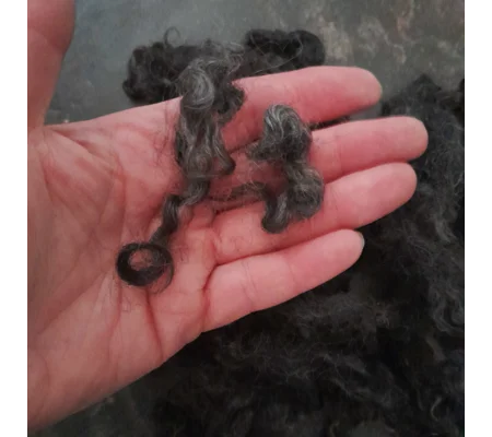 Black brown and grey gotland lambs wool and locks