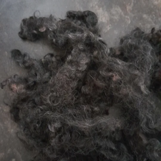 black curly wool, grey curly wool, brown curly wool, needle felting wool