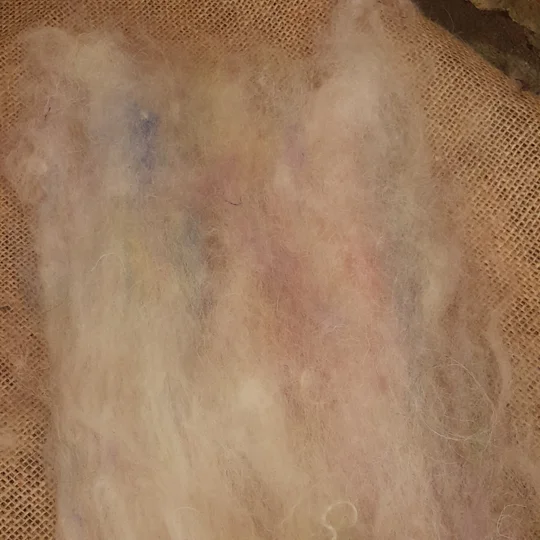 Pastel Rainbow, Carded Art Batt 30g