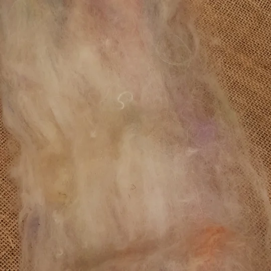 Pastel Rainbow, Carded Art Batt 30g