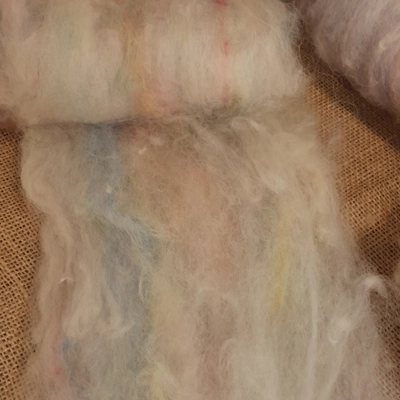 Pastel Rainbow, Carded Art Batt 30g Pastel Rainbow, Carded Art Batt 30g