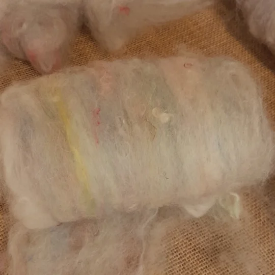 Pastel Rainbow, Carded Art Batt 30g