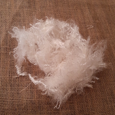 White sparkle lyocell tencel fibres 10g White sparkle lyocell tencel fibres 10g