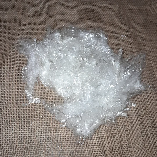 White sparkle lyocell tencel fibres 10g