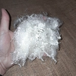 White sparkle lyocell tencel fibres 10g White sparkle lyocell tencel fibres 10g