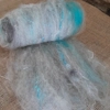 Stormy Skies white/cream/blue/grey sparkle Carded Art Batt 30g