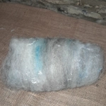 Stormy Skies white/cream/blue/grey sparkle Carded Art Batt 30g Stormy Skies white/cream/blue/grey sparkle Carded Art Batt 30g