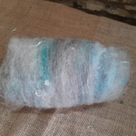Stormy Skies white/cream/blue/grey sparkle Carded Art Batt 30g Stormy Skies white/cream/blue/grey sparkle Carded Art Batt 30g