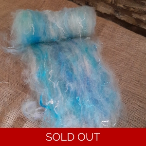 Lakeside Shimmer blue sparkle Carded Art Batt 30g