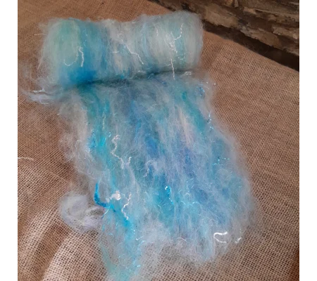 Lakeside Shimmer blue sparkle Carded Art Batt 30g