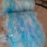 Lakeside Shimmer blue sparkle Carded Art Batt 30g Lakeside Shimmer blue sparkle Carded Art Batt 30g