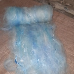 Lakeside Shimmer blue sparkle Carded Art Batt 30g Lakeside Shimmer blue sparkle Carded Art Batt 30g