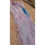 Fairy Dreams - Pink purple and Blue Carded Art Batt 30g with 10g pink Devon and Cornwall locks Fairy Dreams - Pink purple and Blue Carded Art Batt 30g with 10g pink Devon and Cornwall locks