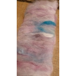 Fairy Dreams - Pink purple and Blue Carded Art Batt 30g with 10g pink Devon and Cornwall locks Fairy Dreams - Pink purple and Blue Carded Art Batt 30g with 10g pink Devon and Cornwall locks