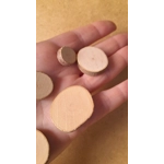 Set of 5 miniature small rustic wood slices Set of 5 miniature small rustic wood slices