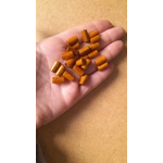 Natural wood cylindrical tube beads pale wood