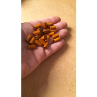 Natural wood cylindrical tube beads pale wood