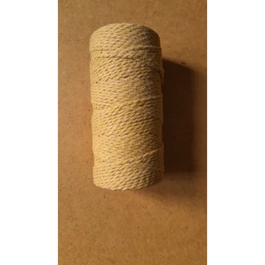 Cotton Twine / thread, warp threads, macrame cord - in yellow