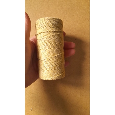Cotton Twine / thread, warp threads, macrame cord - in yellow Cotton Twine / thread, warp threads, macrame cord - in yellow
