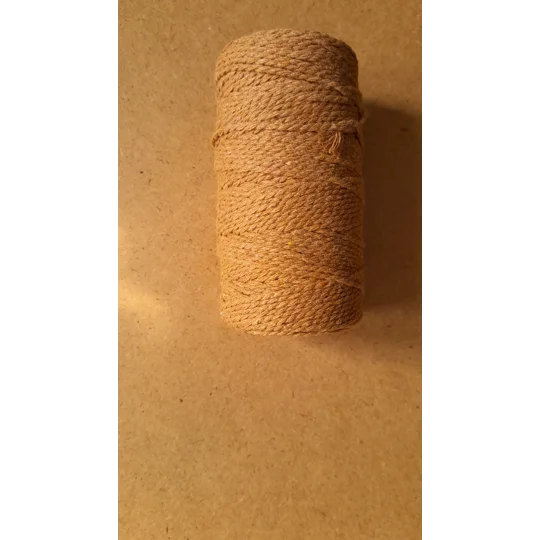 Cotton Twine / thread, warp threads, macrame cord - in rusty orange