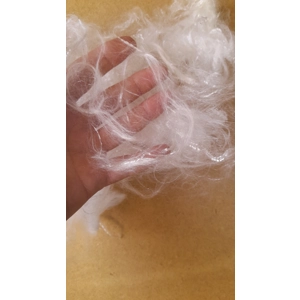 White sparkle lyocell tencel fibres 10g longer staple