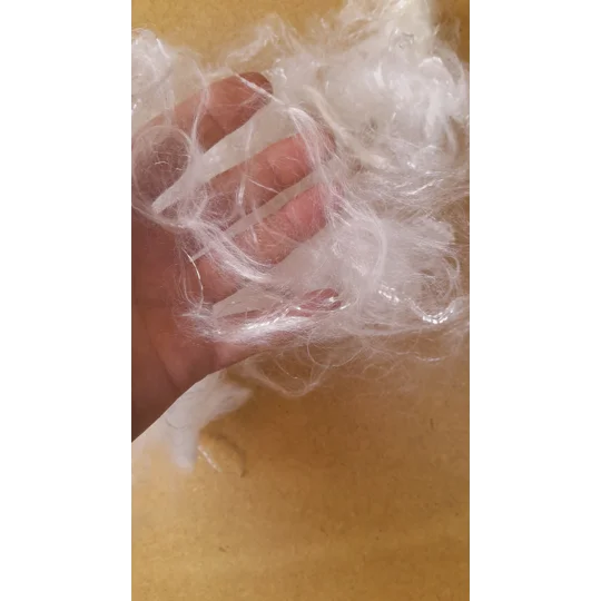 White sparkle lyocell tencel fibres 10g longer staple