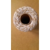 Striped Cotton Twine / thread, warp threads, macrame cord - in coffee and white