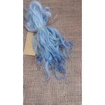 Polar Blue wavy wool locks, Devon and Cornwall Longwool Polar Blue wavy wool locks, Devon and Cornwall Longwool