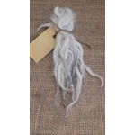Silver dip  wavy wool locks, Devon and Cornwall Longwool 7g Silver dip  wavy wool locks, Devon and Cornwall Longwool 7g