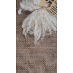 Natural Undyed cream and white wavy wool locks, Devon and Cornwall Longwool x Suffolk Natural Undyed cream and white wavy wool locks, Devon and Cornwall Longwool x Suffolk
