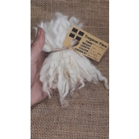 Natural Undyed cream and white wavy wool locks, Devon and Cornwall Longwool x Suffolk