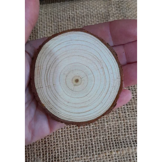 Rustic wood slice 6cm - 7cm