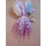 Pink blue and purple pastels Valais Blacknose wool locks, 10g  inspired by Enid from Wednesday Pink blue and purple pastels Valais Blacknose wool locks, 10g  inspired by Enid from Wednesday