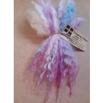 Pink blue and purple pastels Valais Blacknose wool locks, 10g  inspired by Enid from Wednesday Pink blue and purple pastels Valais Blacknose wool locks, 10g  inspired by Enid from Wednesday