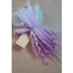 Pink blue and purple pastels Valais Blacknose wool locks, 10g  inspired by Enid from Wednesday Pink blue and purple pastels Valais Blacknose wool locks, 10g  inspired by Enid from Wednesday
