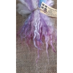 Pink blue and purple pastels Valais Blacknose wool locks, 10g  inspired by Enid from Wednesday Pink blue and purple pastels Valais Blacknose wool locks, 10g  inspired by Enid from Wednesday