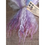 Pink blue and purple pastels Valais Blacknose wool locks, 10g  inspired by Enid from Wednesday Pink blue and purple pastels Valais Blacknose wool locks, 10g  inspired by Enid from Wednesday