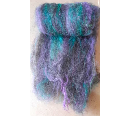 Halloween Purple Green Black and Brown Carded Art Batt 30g