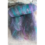 Halloween Purple Green Black and Brown Carded Art Batt 30g Halloween Purple Green Black and Brown Carded Art Batt 30g