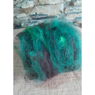 Halloween Green Black and Brown Carded Art Batt 30g Halloween Green Black and Brown Carded Art Batt 30g