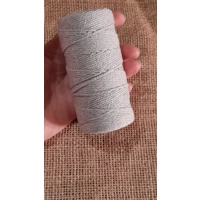 Cotton Twine / thread, warp threads, macrame cord - in grey