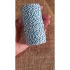 Cotton Twine / thread, warp threads, macrame cord - in blue and white