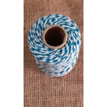 Cotton Twine / thread, warp threads, macrame cord - in blue and white