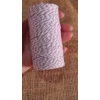 Cotton Twine / thread, warp threads, macrame cord - in lilac and white Cotton Twine / thread, warp threads, macrame cord - in lilac and white