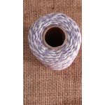 Cotton Twine / thread, warp threads, macrame cord - in lilac and white Cotton Twine / thread, warp threads, macrame cord - in lilac and white