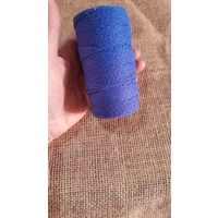 Cotton Twine / thread, warp threads, macrame cord - in blue