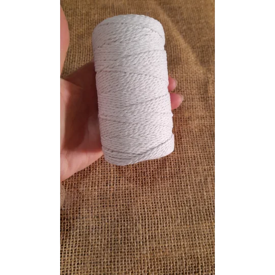 Cotton Twine / thread, warp threads, macrame cord - in white